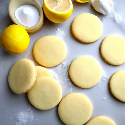 Prompt: sugar cookies sugar lemon good food cookie smooth