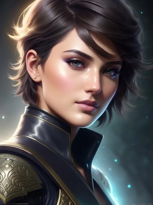 Prompt: handsome and gorgeous ranger with short hair, intense and beautiful eyes and beautiful nose, by greg rutkowski and artgerm and emile vernon, etheral, bioluminescence, muted colors, pastels, expressive, high detail, five fingers, symmetrical eyes, hyperrealistic, intricate artwork, symmetrical, digital painting, dynamic lighting, artstation, digital painting, artstation, cinematic lighting, intricate artwork, dreamlike, symmetrical, emitting diodes, smoke, artillery, sparks, racks, system unit, motherboard, 4 k resolution blade runner, sharp focus, emitting diodes, smoke, artillery, sparks, racks, system unit, motherboard, by pascal blanche rutkowski repin artstation hyperrealism painting concept art of detailed character design matte painting, 4 k resolution blade runner, kids story book style, muted colors, watercolor style