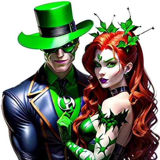 Prompt: ((((The Riddler and Poison Ivy having coffee)))), (((masterpiece))), ((best quality)), ((hyper detailed faces))< ((perfect faces)), ((hyper quality)), refined rendering, extremely detailed, highly detailed fantasy art, (super fine illustration), highres, (ultra-detailed), detailed face, perfect face,  ((hyper detailed eyes)) (((extremely handsome and manly))), stunning art, best aesthetic, twitter artist, amazing, high resolution, fine fabric emphasis, refined rendering, extremely detailed, stunning art, best aesthetic, twitter artist, amazing, high resolution, fine fabric emphasis, UHD, super fine illustration, ((hyper detailed)) highres, (ultra-detailed), hyper detailed face, perfect face