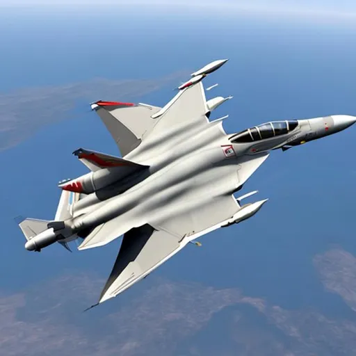 Prompt: a new plane modeled after the mig 25