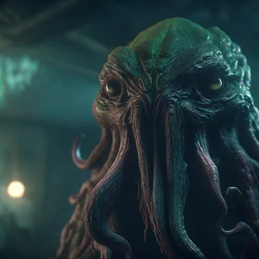 Prompt: call of cthulhu monster 

soft focus, clean art, professional, old style photo, CGI winning award, UHD, HDR, 8K, RPG, UHD render, HDR render, 3D render cinema 4D