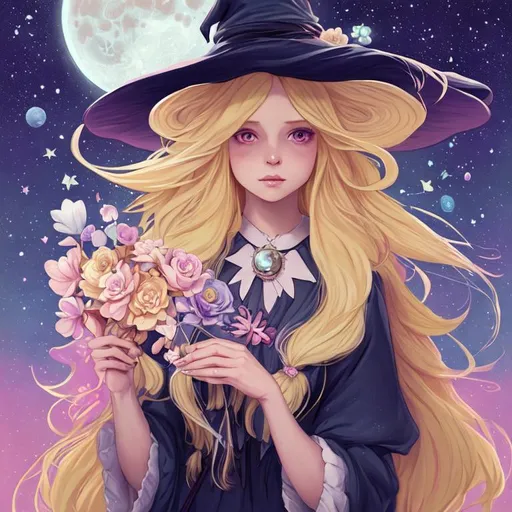 ArtStation - The Witch and The Flower