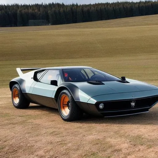 Prompt:  maserati merak concept car