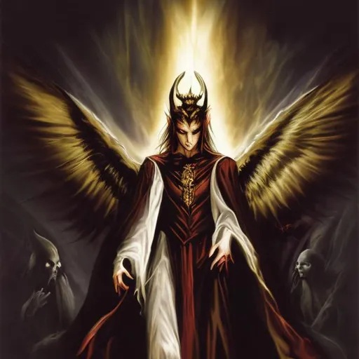 Prompt: lucifer prince of darkness and light