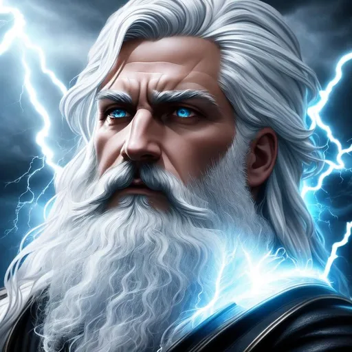 Prompt: dark fantasy art of Zeus making lightning, white hair, beard, perfect eyes, dark clouds with lightning, intricate details, detailed pupils, highly detailed eyes, proportional face, pissed off mood, symmetrical face, dynamic shadows, dynamic lighting, trending on artstation, volumetric god rays, epic scene, HDR, vivid colors, dark gloomy tones, epic