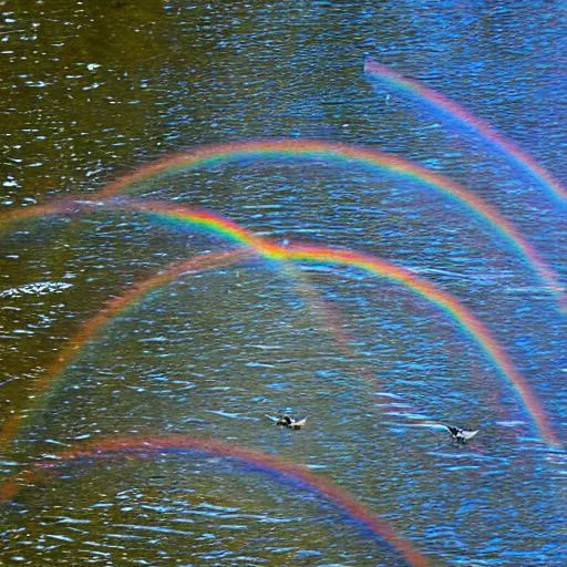 Prompt: Goose rainbow