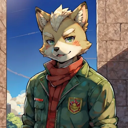 Prompt: Solo, anthro, furry, (by_boris_noborhys), character Fox McCloud