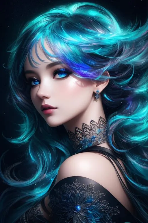 Prompt: ultra detailed artistic photography, midnight aura, night sky, detailed gorgeous face, dreamy, glowing, backlit, glamour, glimmer, shadows, oil on canvas, brush strokes, smooth, ultra high definition, 8k, unreal engine 5, ultra sharp focus, art by alberto seveso, artgerm, loish, sf, intricate artwork masterpiece, ominous, matte painting movie poster, golden ratio, trending on cgsociety, intricate, epic, trending on artstation, by artgerm, h. r. giger and beksinski, highly detailed, vibrant, production cinematic character render, ultra high quality mona lisa