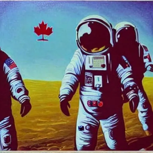 Prompt: We Were Astronauts
Now We're Retired
Painting
Canadian