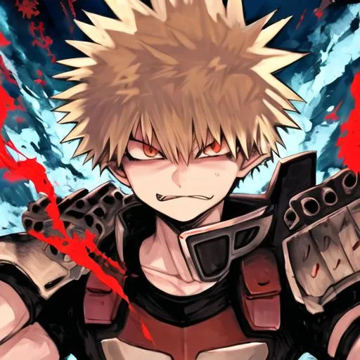 Prompt: Katsuki bakugo