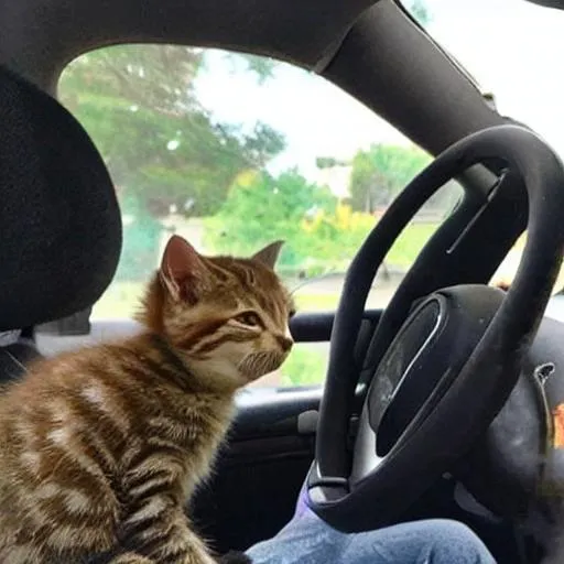 Prompt: cops pull over a discord mod with his kitten
