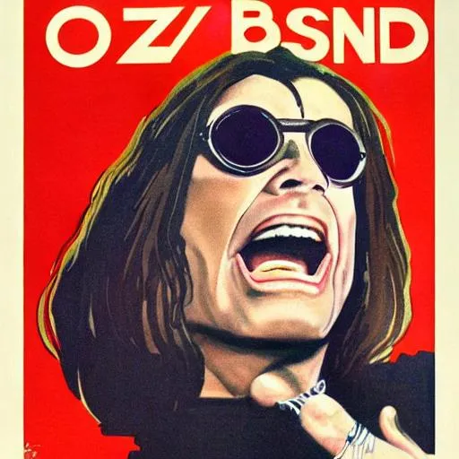 Prompt: Ozzy Osbourne art deco