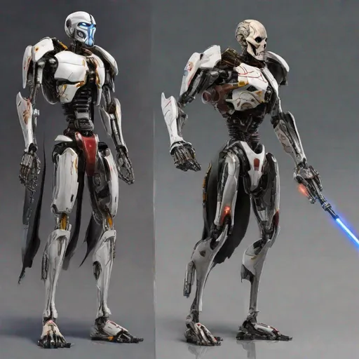Prompt: Cyborg and General Grievous combined 