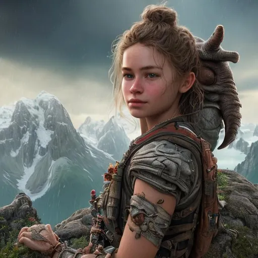 Prompt: professional realistic photography of the highest quality, 8k, HDR, best quality, ultra-detailed, Intricate details, details lips, details hair, detail body.During her travels, Maya met a fellow adventurer named Finn. They quickly became friends, bonding over their love for exploring the world.






