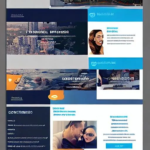 Prompt: landing page website template