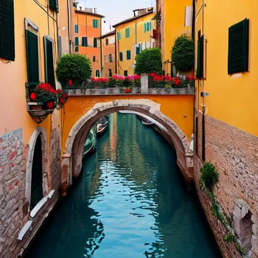 Prompt: romance in italy