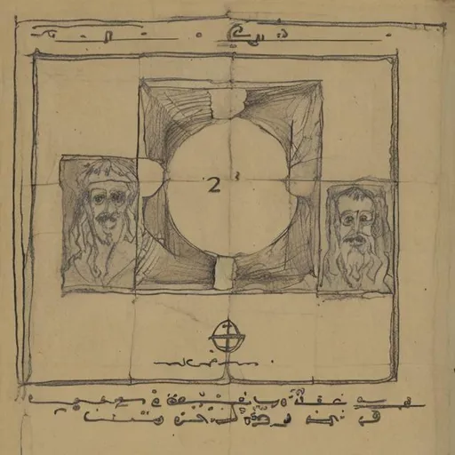 Prompt: Court drawing of netenyahu two angles