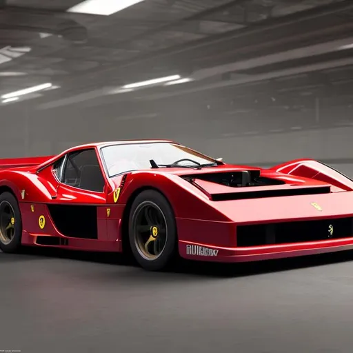Prompt: UHD photorealistic rendering Ferrari boxer 