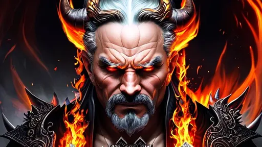 Prompt: Diablo, Devil, Hell, Fire, Brimstone, Demonic, Lucifer, Detailed, Menacing, Majestic, hyperrealistic, super detailed, 8k, high quality, sharp focus, intricate detail, highly detailed, UHD, 8k, high quality, oil painting, hyper realism, Very detailed, clear visible face