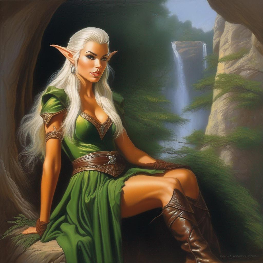 fantasy art, oil painting, A vintage D&D style image... OpenArt