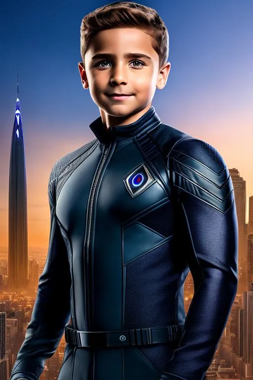 Prompt: High-resolution hyperrealistic photo of nathan-summers merged with franklin-richards, photorealistic, highly detailed, uhd, hdr, 64k