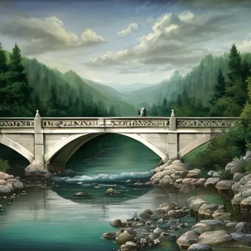 Prompt: Bridge over troubled waters