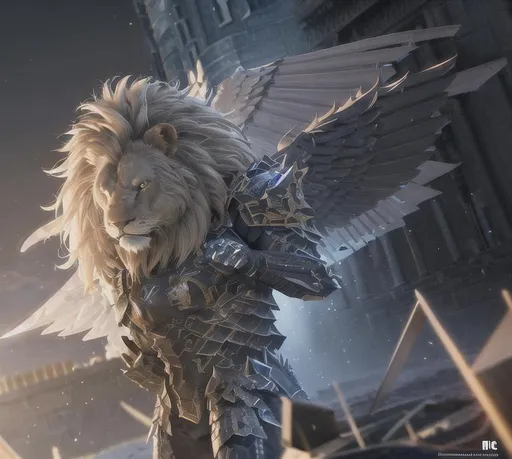 Prompt: Armored Lion Wings Warrior concepts - 3D Game Cinematic Feel, Epic 3D Videogame Graphics, Intricately Detailed, 8K Resolution, Dynamic Lighting, Unreal Engine 5, CryEngine, Trending on ArtStation, HDR, 3D Masterpiece, Unity Render, Perfect Composition
