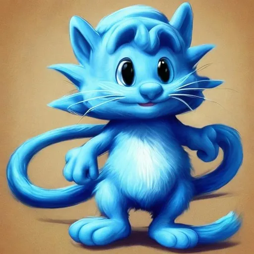 Prompt: Smurf cat