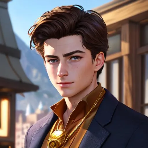 Prompt: ((Hyper-realistic shot)), ((extremely detailed:1.5)), ((8K resolution)), ((tavern keeper)) Perfect face, perfect hand, perfect five fingers and body. ((Peter parker: 1.3)) adorned with necklace, look to me, ((partial Spider-Man suit)) with gold, young man, and in a dnd port, ((hyperdetailed eyes)), perfect body, perfect anatomy, beautifully detailed face, seductive smile, ((scantily clad)), beautiful man, Medieval, rompt

Oil painting, Chiaroscuro, landscape, UHD, 8K, highly detailed, panned out view of the character, visible full body, a hyperdetailed Vikings tall, hyperdetailed hair, masterpiece, hyperdetailed full body, hyperdetailed male attractive face and nose, complete body view, ((hyperdetailed eyes)), perfect body, perfect anatomy, beautifully detailed face,

