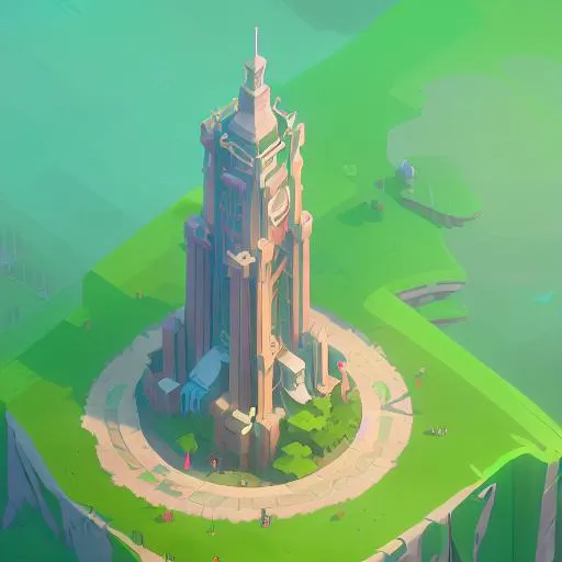 Prompt: tiny cute isometric green institute tower{object}, global village background, oft smooth lighting, soft colors, soft colors, 100mm lens, 3d blender, 
symbol of environment and unity, physically based rendering, centered, surrounded by water and forest, birds and animal walk through in forest background