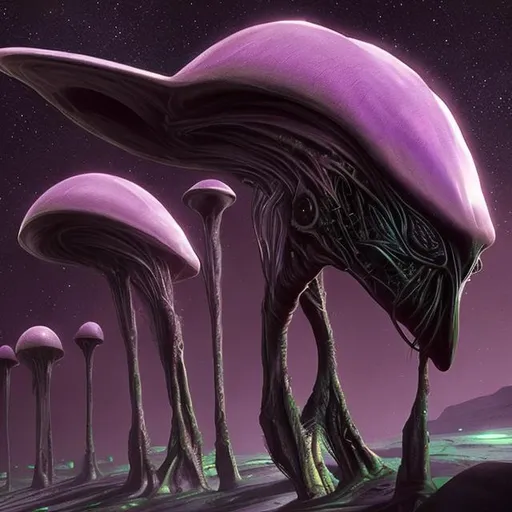 Prompt: Non carbon alien life