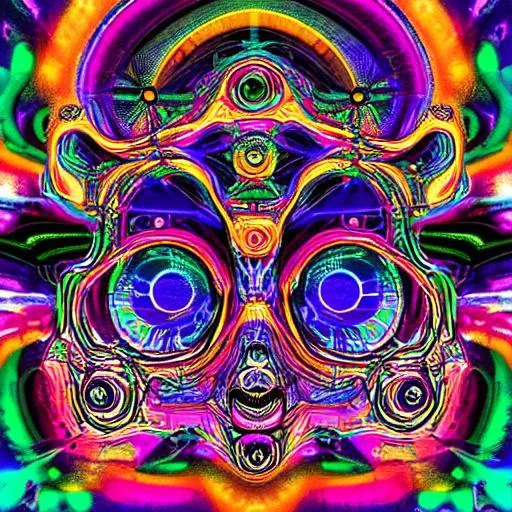 Prompt: Loves pure form from artificial intelligences view point the psychedelic version 