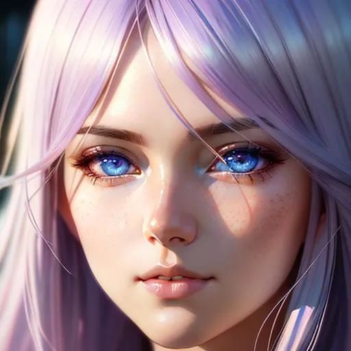 Prompt: Closeup face portrait of Erling Haaland, smooth soft skin, big dreamy eyes, beautiful intricate colored hair, symmetrical, anime wide eyes, soft lighting, detailed face, by makoto shinkai, stanley artgerm lau, wlop, rossdraws, concept art, digital painting, looking into camera