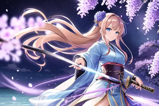 asuna from sword art online, wearing yukata, anime s