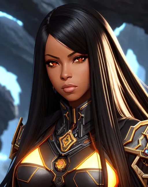 Aaliyah Dana Haughton, 26 years old, black mech arti... OpenArt