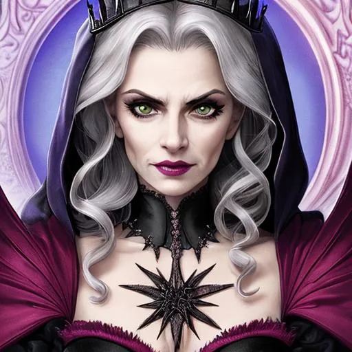 Prompt: The Wicked Queen, closeup
