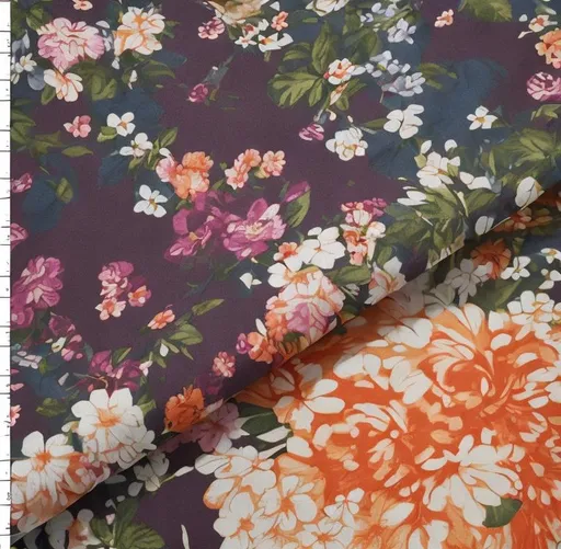 Prompt: flower print fabric