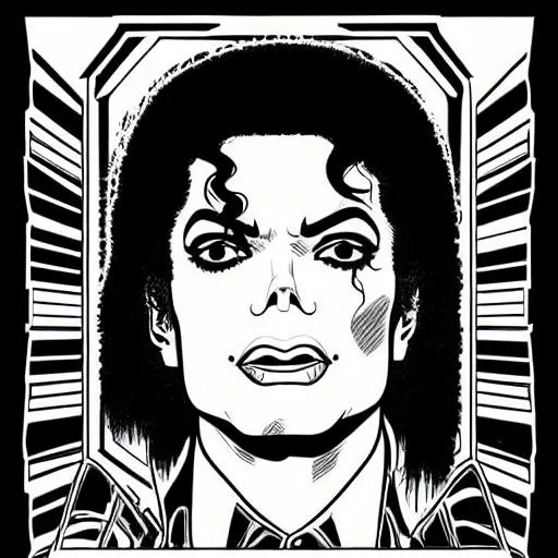 Retro comic style artwork, highly detailed MICHAEL J... | OpenArt