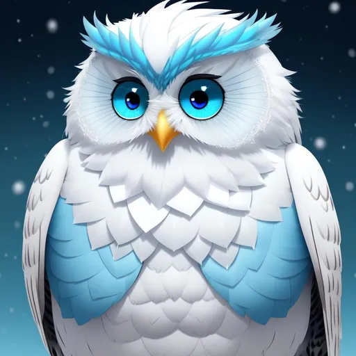 Prompt: a Pixar character of cute fluffy radical radiant kawii mini white snow owl, sitting the shoulders of a wise friendly good old Royal king, with long white beard, owl has big beautiful majestic very very large brilliant big deep aqua blue eyes, extremely insanely detailed feathers fur, vivid textural colors, perfect colors, lots of intense shaders & shading, perfect shadows, owl dressed in exquisite exceptional prestigious fancy immaculate glistening Royal accessories golden souvenirs, octane render, highest quality, extremely detailed, 