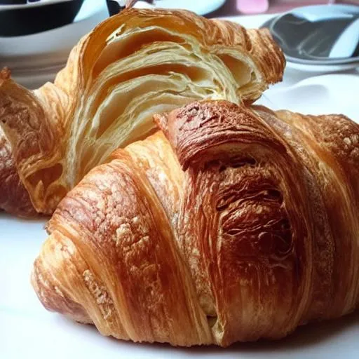 Prompt: Croissant with Mars mellow