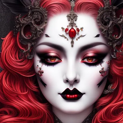 UHD, 4K, ukiyo e painting, gothic Goddess of Death,... | OpenArt