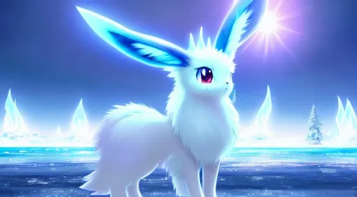 realistic glaceon