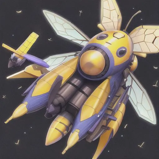 Prompt: bee spaceship