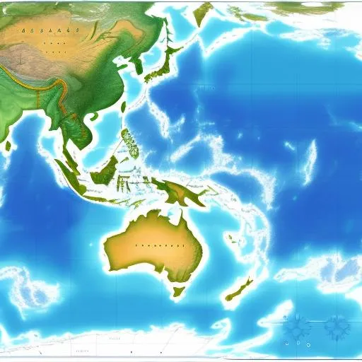 Prompt: Perfect oceania map
