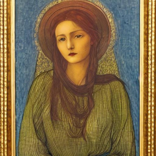 young woman in the style of edward burne jones | OpenArt