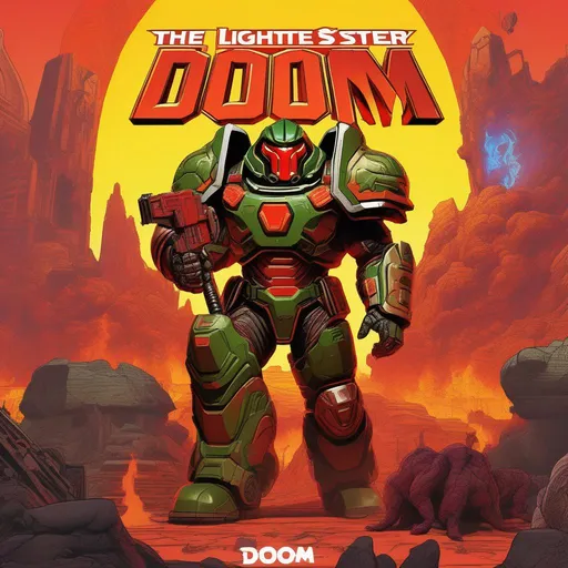 Prompt: ((In the style of 90s sitcoms)) A lighthearted and comedic take on the intense and action-packed world of DOOM Eternal unfolds as a hilarious TV series. Join our protagonist, the fearless Doom Slayer, as he navigates his way through an absurdly colorful and cheesy version of Hell. With cheesy one-liners, wacky set designs, and over-the-top costumes, the show captures the zany essence of 90s comedy. The Doom Slayer battles whimsical demons using unconventional weapons like rubber chickens and whoopee cushions, all while accompanied by a quirky sidekick who's always getting into goofy predicaments. Together, they embark on wacky adventures and solve comedic misunderstandings, all in a light-hearted and humorous manner. Will the Doom Slayer save the day without breaking character? Tune in to find out!