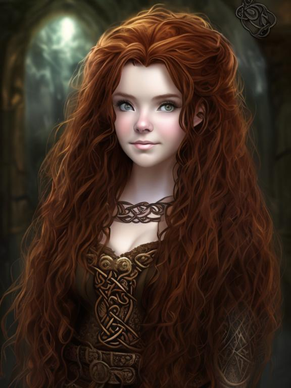 Anime, Dwarven, Celtic, Auburn Hair