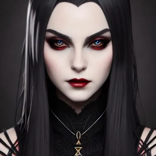 epic professional digital portrait art of vampire 👩...