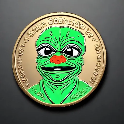 Prompt: Pepe coin, surprise me