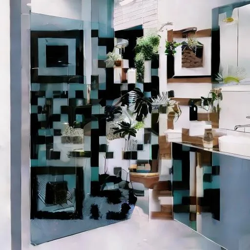 Prompt: I want something that like a modern bathroom & home decor theme
